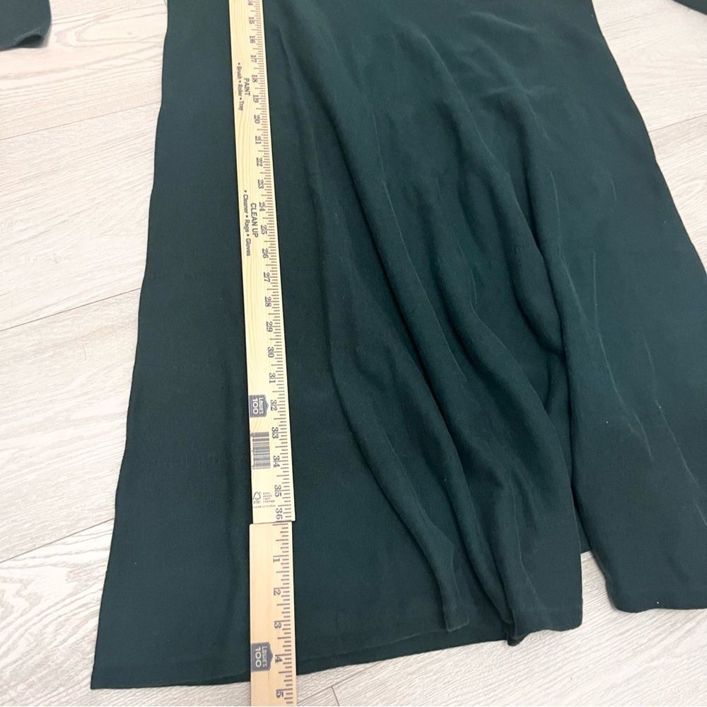 J JILL - 2X- Deep Emerald Green Dress Knit Dress. A-line, long sleeve. Modest. - Picture 12 of 12